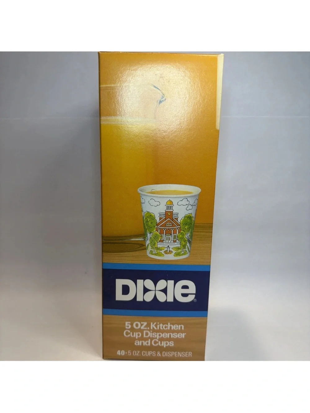 Sealed Vintage DIXIE Cup Dispenser and Cups 1983 Pathways Wall Mount 5 oz New